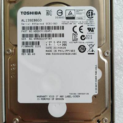 议价TOSHIBA/东芝 600G SAS 2.5寸 10K AL13SEB600 硬盘原装正品