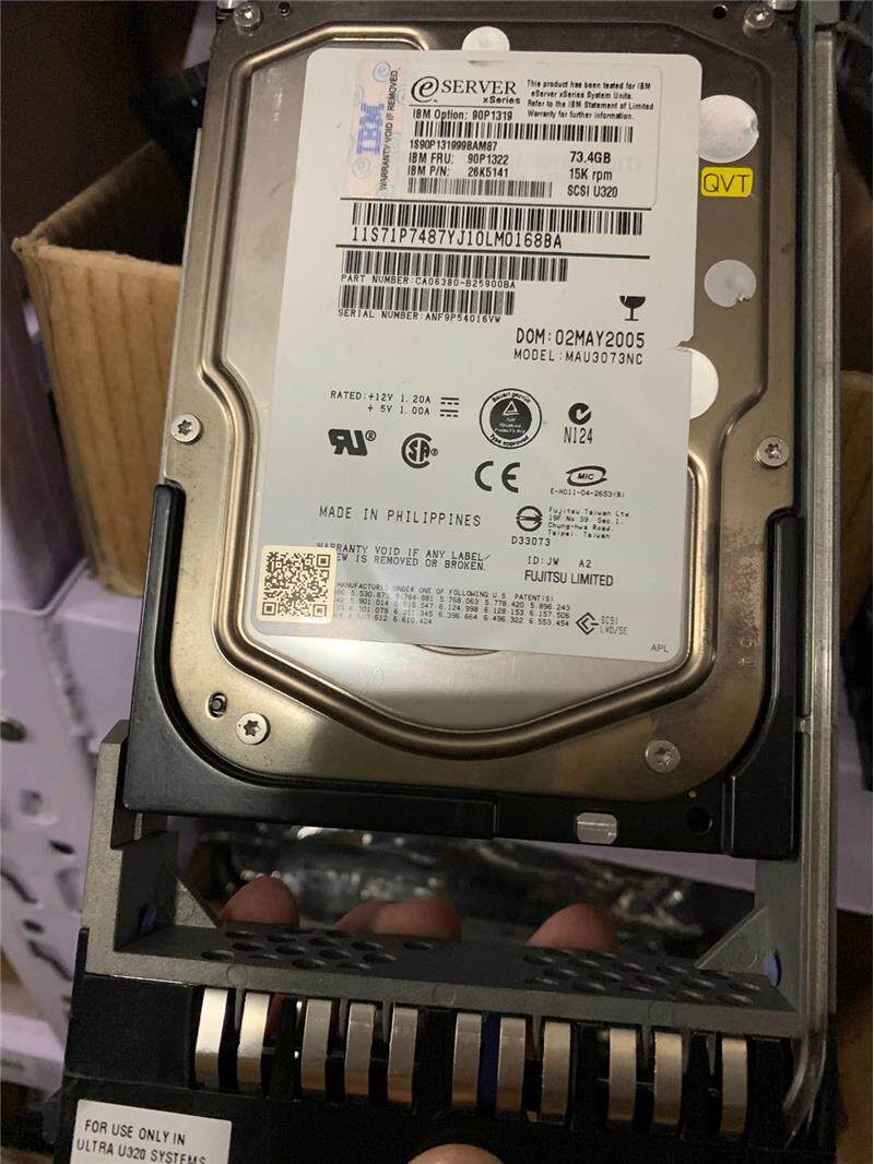 议价IBM 73GB 15K 3.5 SCSI服务器硬盘 90P1319原装正品_虎窝淘
