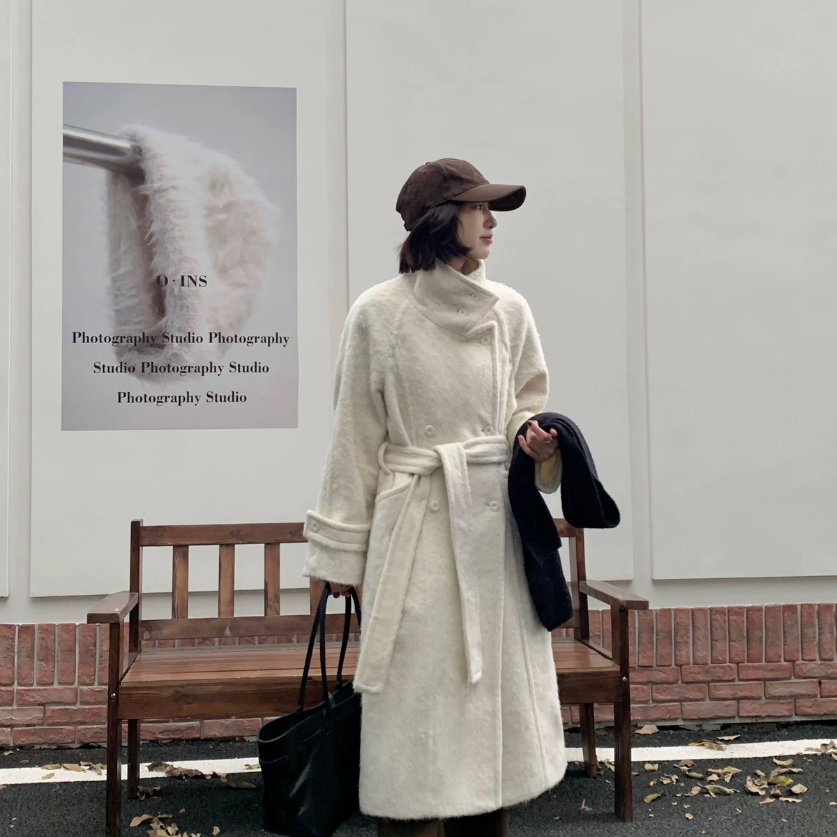 童心家计感双面呢大衣羊毛外套(配腰绳)（含85.3羊毛）YS1-1203