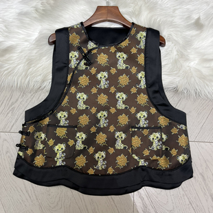 设计感两色马甲百搭减龄马甲A9675 童心设计店26年早春发财款