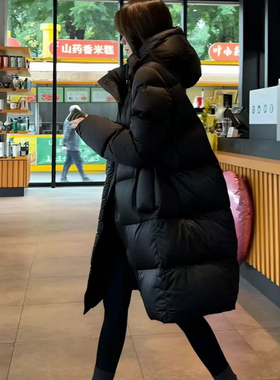 童心冬上新长款龟背超厚鹅绒服保暖羽绒服外套91067