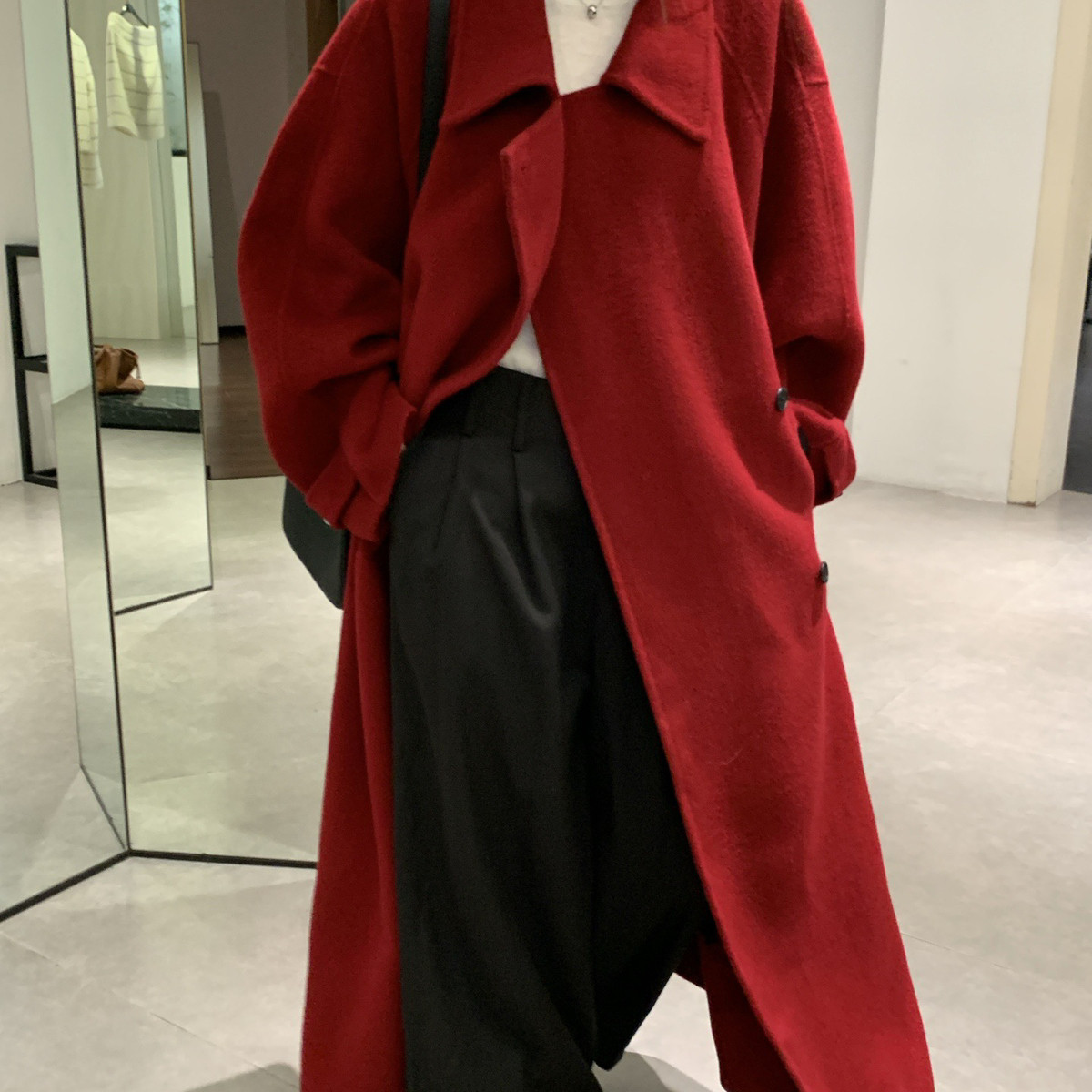 童心小众带长款毛呢羊毛外套(配腰带)（含95绵羊毛）88094-2,女装/女士精品,羽绒服,淘宝优惠券,粉丝福利购,淘宝优惠卷