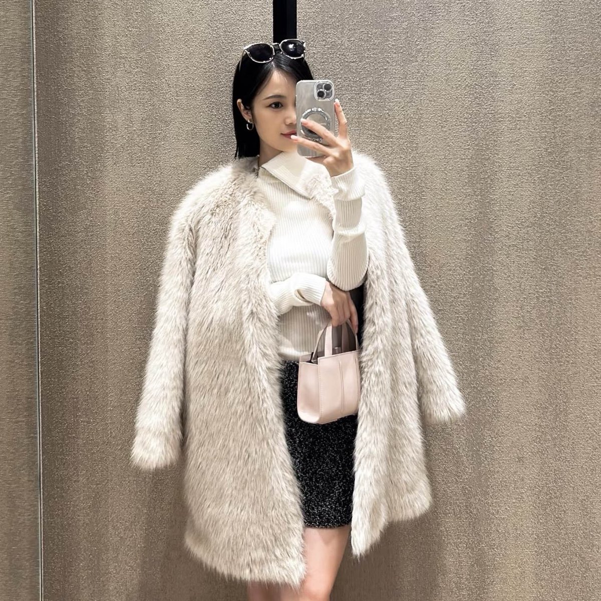 童心家2025冬上新冬新品女装裹身式中长款大衣外套~大衣zl-19201