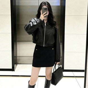 童心26年春款真皮绵羊皮短款皮衣dz-TQ10131