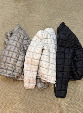 一善服饰冬上新ins博主同款特殊面料格纹保暖羽绒服外套1821