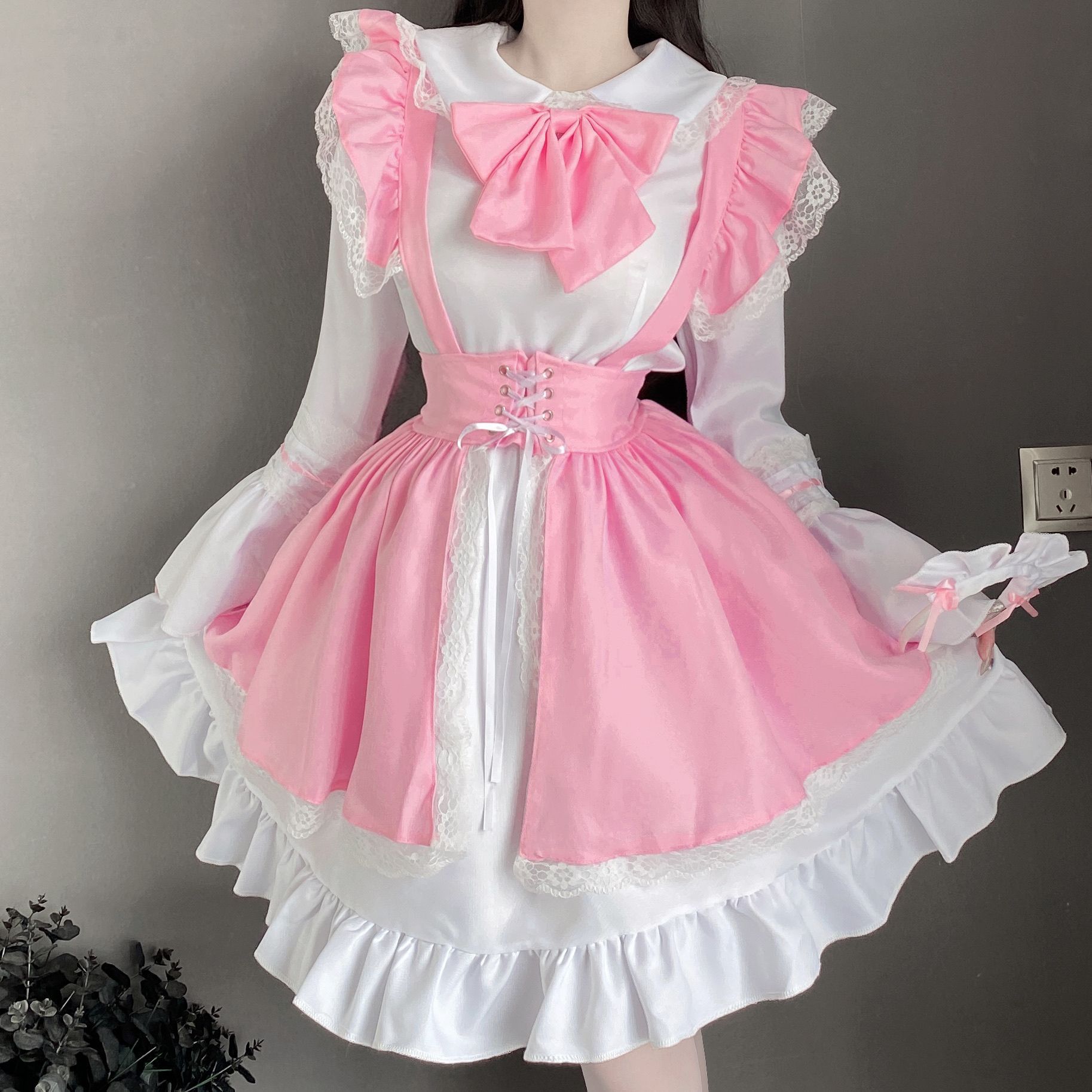 女仆洛丽塔伪娘cosplay制服日系可爱女装大佬软妹甜美连衣裙大码
