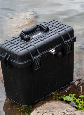 MJ-5017定制PP塑料拉杆安全防护箱16寸防水IP67五金工具箱