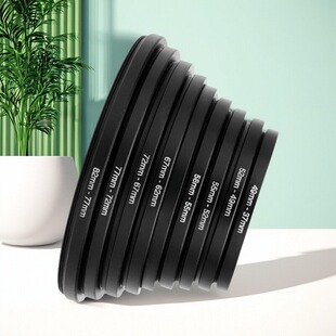 相机镜头UV镜滤镜转接环77 77mm72mm小转大滤镜接圈金属 82mm67