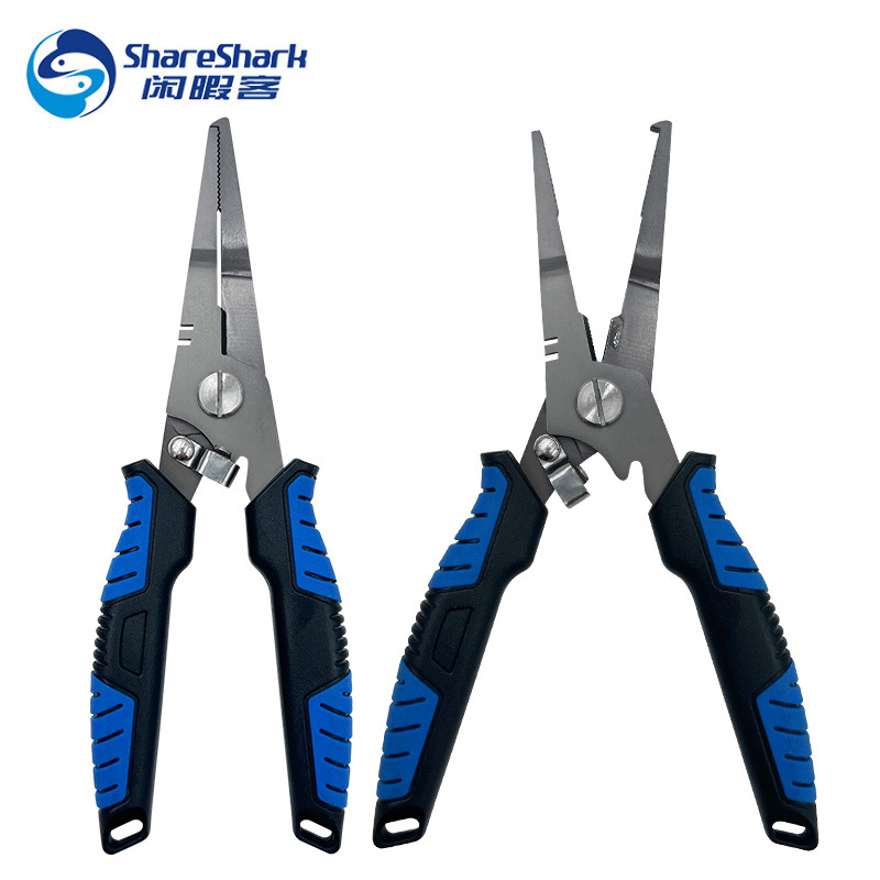 苦茶闲暇客 多功能钓鱼钳子剪鱼线摘钩开环钓鱼专用工具不锈钢