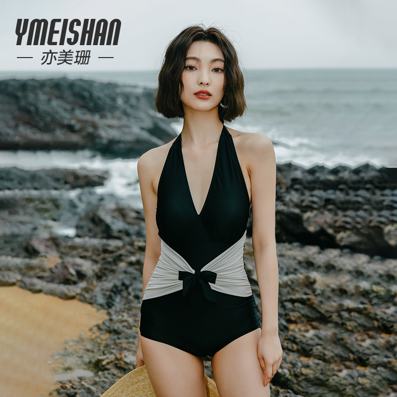 亦美珊绝美连体泳衣女高级感25新款爆款性感显瘦欧美泡温泉游泳衣