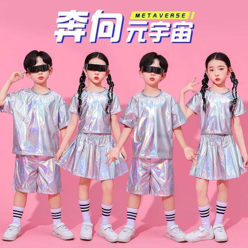 六一儿童机器人演出服AI科技感幼儿园表演舞蹈服逐梦太空走秀服装
