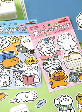 NOTE FOR×MATSUGODA联名合成纸贴纸 可爱ins卡通手帐diy装饰贴画