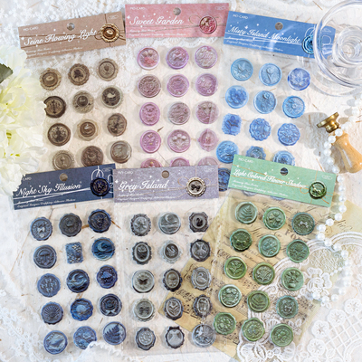 立体复古记忆匣子火漆滴胶贴纸