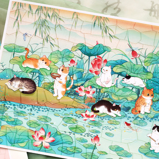 Infeel me 旧物修复师6.0+7.0造景拼图贴纸 国潮手工拼贴解压贴画