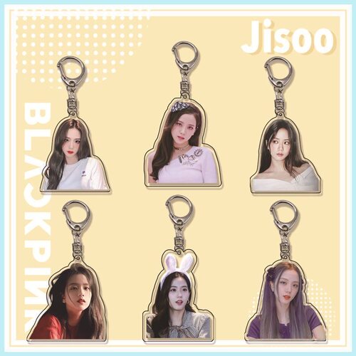 金智秀Jisoo钥匙扣书包挂件blackpink周边高清写真挂饰创意礼品