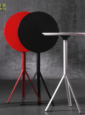 北欧高脚桌可折叠吧台桌小圆桌休闲桌创意设计师款C135-105