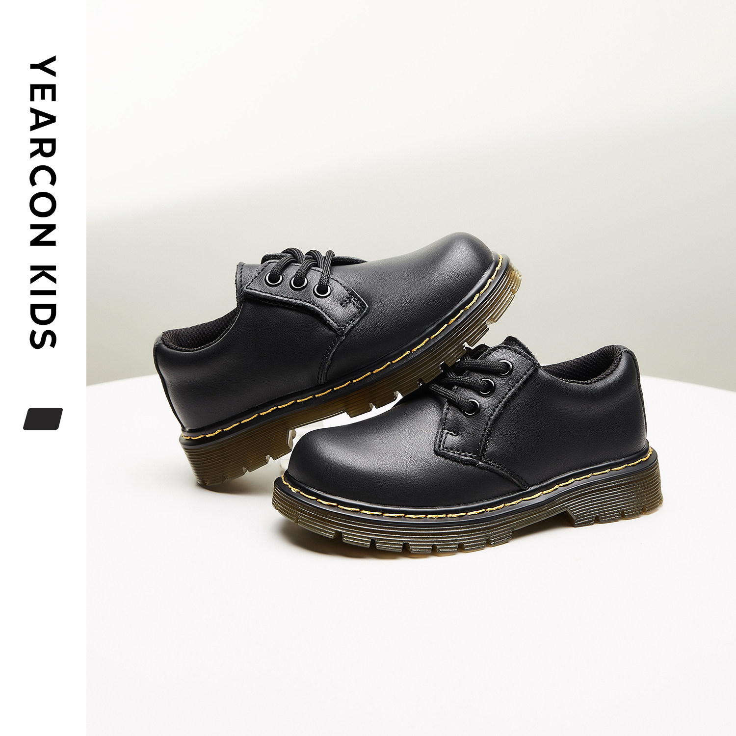 意尔康童鞋男童皮鞋2025秋季新款女童软底礼仪鞋英伦风儿童演出鞋