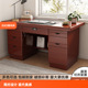 办公桌写字台单人家用电脑台式 桌1.2米1.4米单位办工桌带抽屉批发