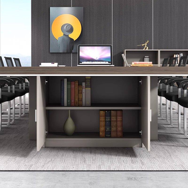 办公家具大型会议桌长桌简约现代办公桌洽谈长方形会议室桌椅组合