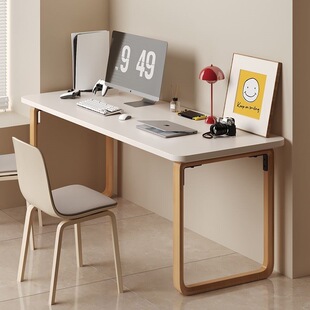 电脑桌卧室实木腿学生学习桌家用双人书桌写字桌简约现代办公桌子