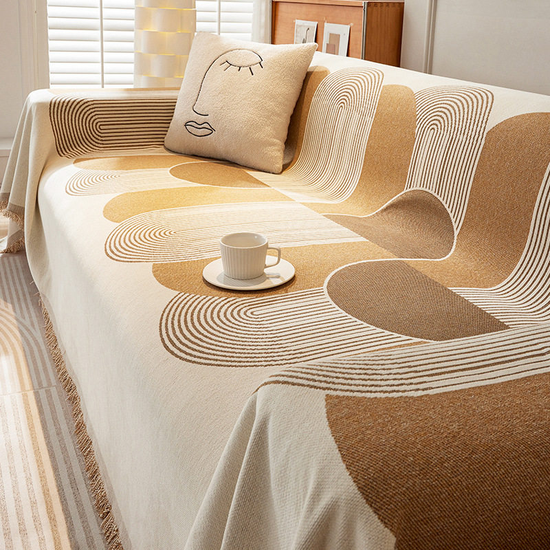 欧式全包沙发套保护罩一整张全盖沙发巾四季通用耐脏沙发布简E18