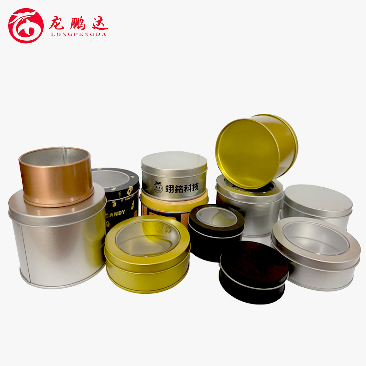 圆形开窗包装铁盒 茶叶罐 手表 手饰品  铁盒包装 马口铁盒