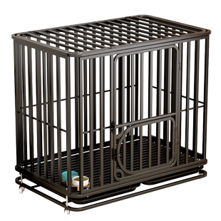 狗笼子大型犬中型犬带厕所分离家用室内金毛拉布拉多加粗宠物狗笼