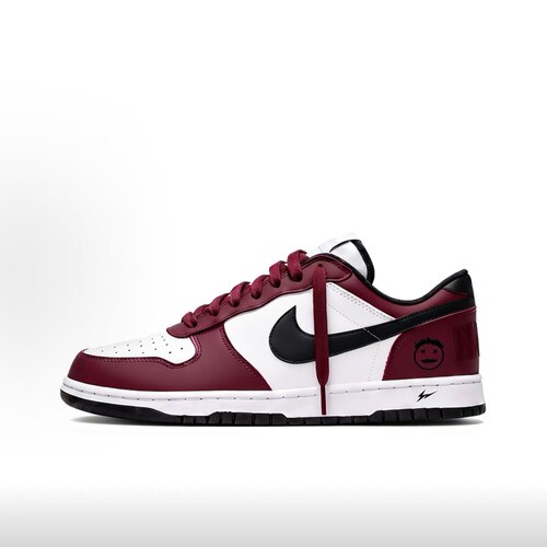 定制球鞋 Nike Big AJ 1 Low 芝加哥顽主潮流低帮板鞋男款 黑玫红