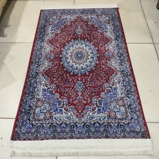 2025新款地毯仿羊绒印花跪拜地毯家用拜毡祈祷毯波西米亚风格舒适