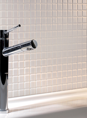 纯白色陶瓷马赛克北欧厨房瓷砖墙砖卫生间简约现代浴室墙小白瓷砖