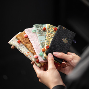 彩色银壶把手防烫布袋日式铁壶茶壶套隔热垫提梁壶把手套织锦布艺