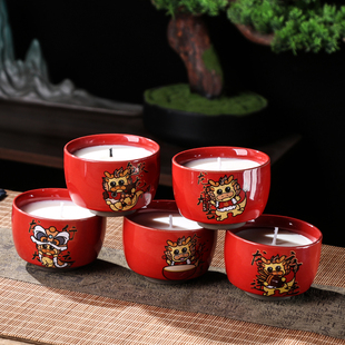 家用熏香蜡烛室内持久安神助眠香薰小众浪漫情调卧室香氛饰品礼物