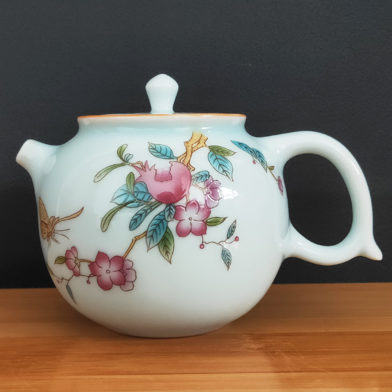 敏豪青瓷硕果累累茶壶