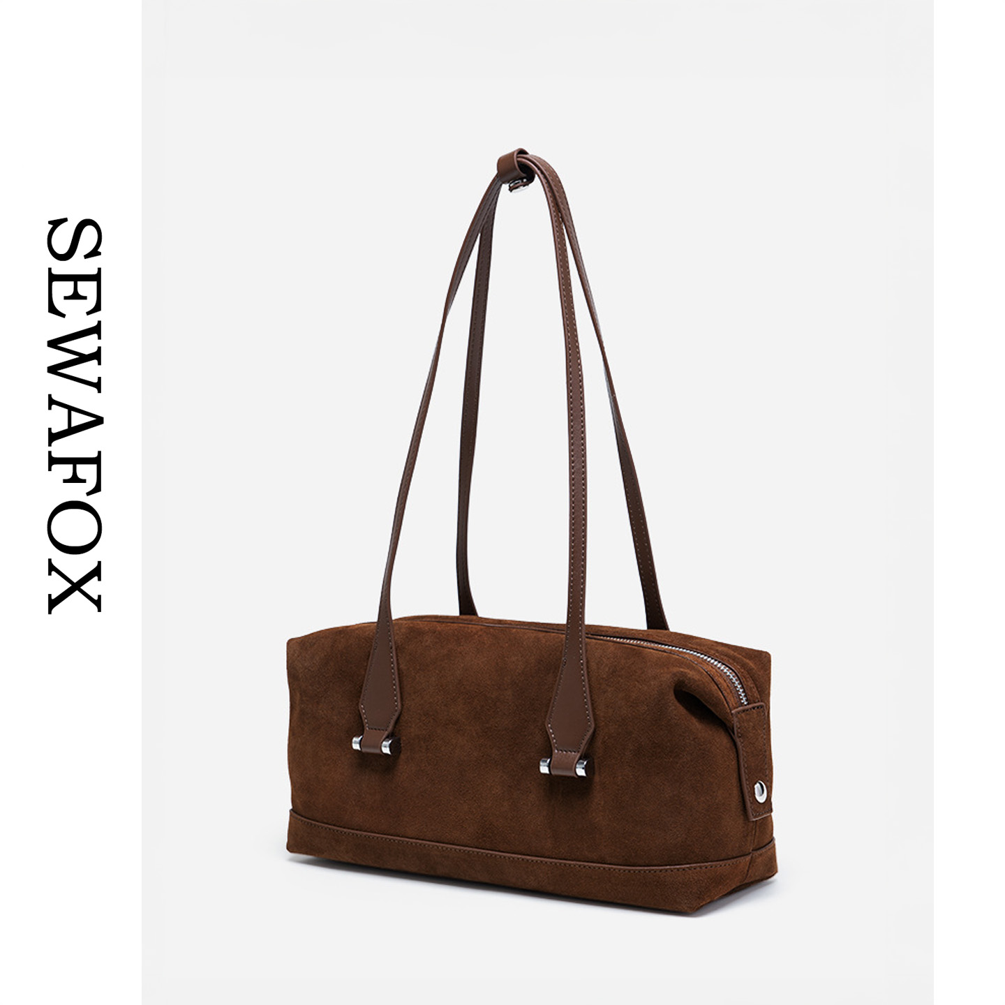 通勤磨砂牛皮枕头包2025冬季新款