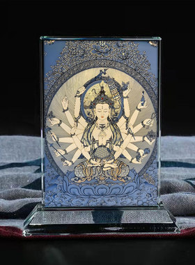 准提菩萨佛母菩萨摆台装饰摆件