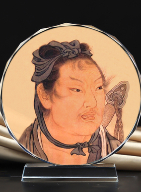 开财补财偏财神韩信画像摆件桌面工艺品古代名人周边手办摆台定制