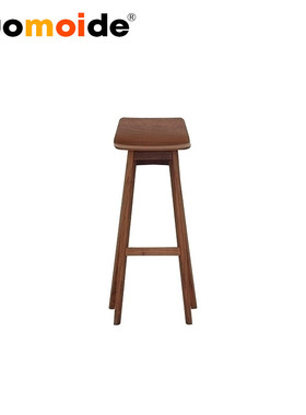 诺曼邸设计师家具 MORPH BAR STOOL变形吧凳 水曲柳榉木脚吧凳