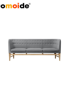 诺曼邸北欧实木精品高定创意家具mayor sofa市长沙发进口布艺沙发