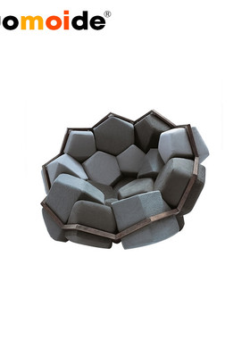 诺曼邸创意设计师家具 quartz armchair/石英椅 进口布艺休闲椅
