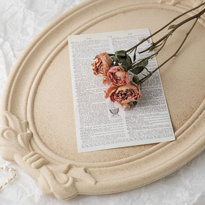 蝴蝶结ins风韩式托盘手工木质民宿家居用品装饰盘子工艺品饰品盘