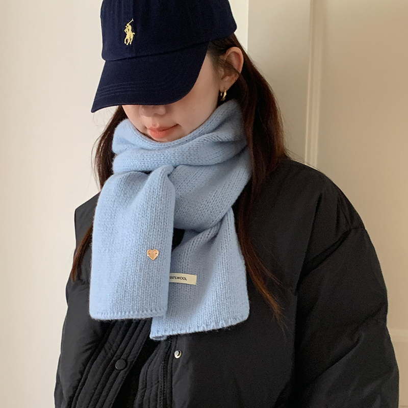 简约百搭100%纯羊毛围巾男女冬季