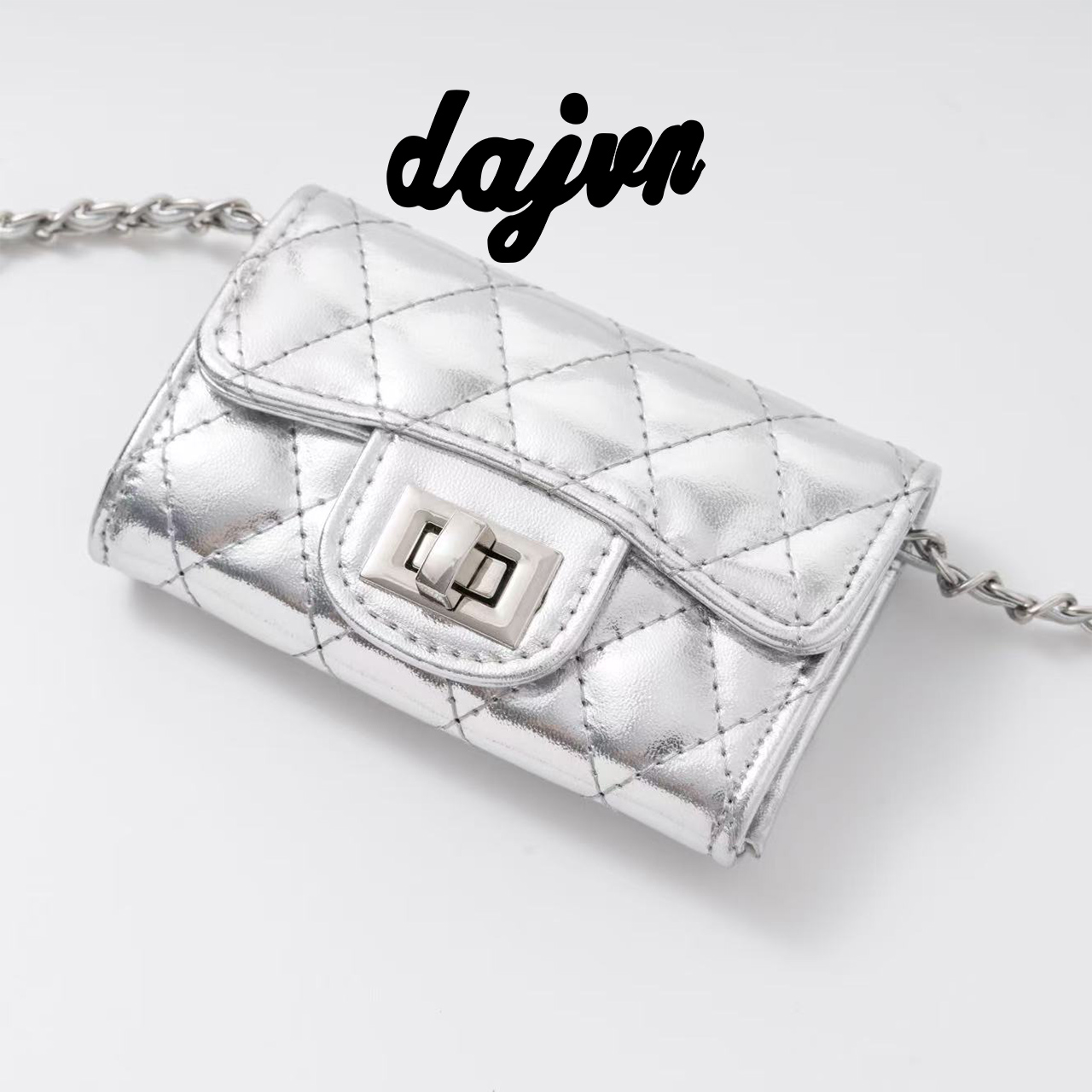 DAJUN大俊 银色小废包mini卡包零钱包迷你小包包新款腰包,箱包皮具/热销女包/男包,小方包,淘宝优惠券,粉丝福利购,淘宝优惠卷