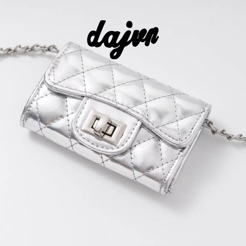 DAJUN大俊银色迷你小方包