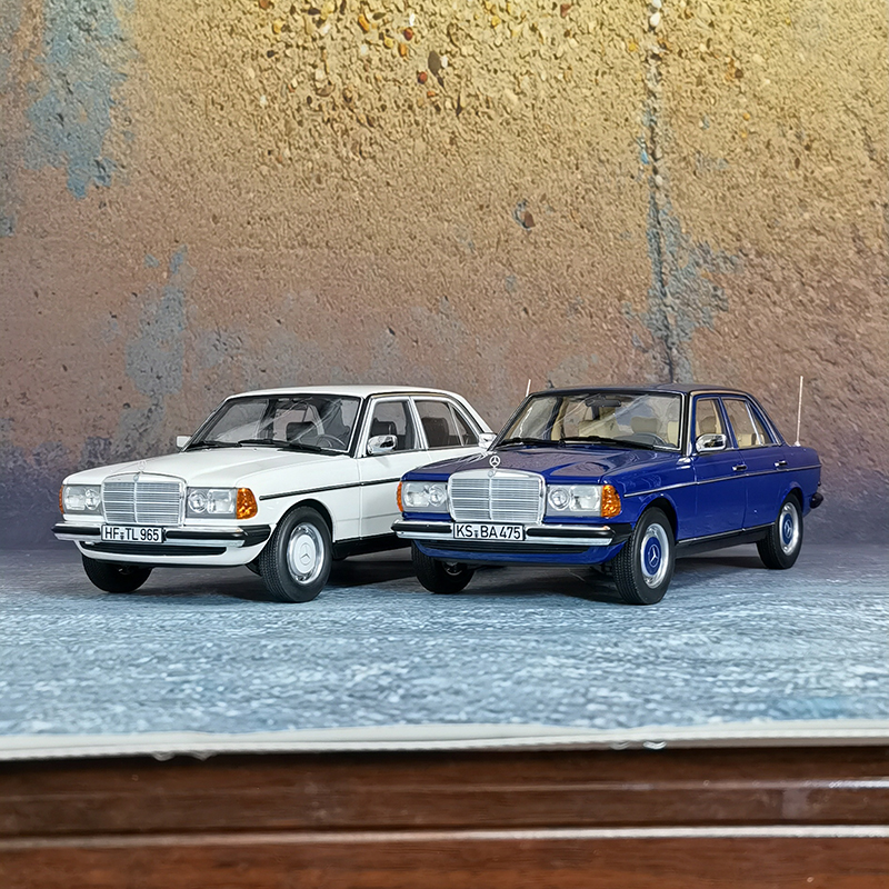 norev原厂1:18 1982年奔驰200 w123 仿真合金汽车模型礼品收藏