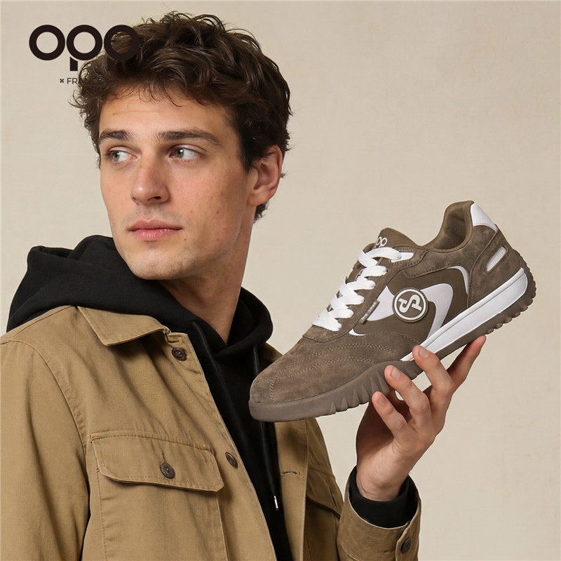 OPP男鞋春季2026新款复古百搭户外运动休闲鞋小众高级感阿甘鞋男,流行男鞋,德训鞋,淘宝优惠券,粉丝福利购,淘宝优惠卷
