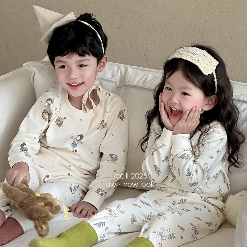 儿童秋衣秋裤套装男童女童秋冬保暖内衣打底家居服舒绒棉无骨睡衣,童装/婴儿装/亲子装,内衣套装,淘宝优惠券,粉丝福利购,淘宝优惠卷