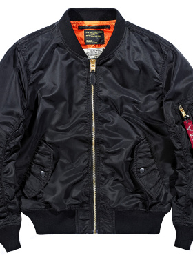 VIP春季ma1飞行员夹克男短款宽松美式棒球服薄款纯色工装外套潮牌