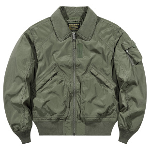 复古宽松工装 外套 bomber飞行服美式 VIP翻领飞行员夹克男2026新款