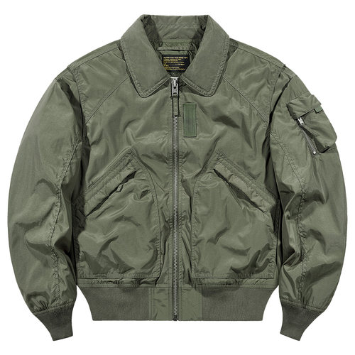 翻领飞行员夹克复古多口袋外套