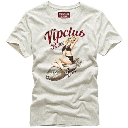 VIP夏季短袖t恤男圆领纯棉韩版潮流夏天印花打底衫体恤上衣服潮牌